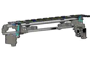 Independent rear gauge for separate positioning precision adjustment of gripper bars (Patented Technology)