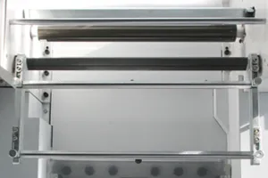 Two Horizontal Foil Unwinding Shafts