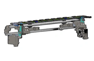 Independent rear gauge for separate positioning precision adjustment of gripper bars (Patented Technology)